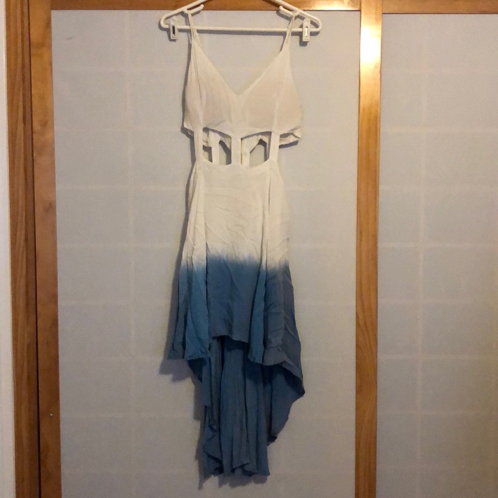 Ombré cutout dress